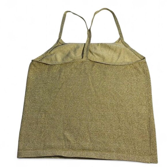 Vintage gold sparkle halter top - Picture 4 of 7